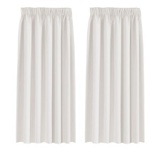 BellaHills Blackout Curtains Pencil Pleat Bedroom Curtain Panel for Privacy Protected Thermal Insulated Window Treatment for Living Room 2 Panels, 46