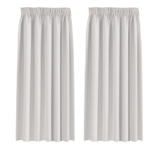 BellaHills Blackout Curtains Pencil Pleat Bedroom Curtain Panel for Privacy Protected Thermal Insulated Window Treatment for Living Room 2 Panels, 90