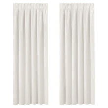 BellaHills Blackout Curtains Pencil Pleat Bedroom Curtain Panel for Privacy Protected Thermal Insulated Window Treatment for Living Room 2 Panels, 66