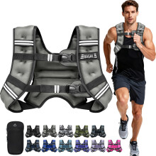 BAGAIL Weighted Vest for Strength Training, Bust Size Adjustable, Convenient Pocket, Iron Sand Weighted Vests, Ideal for Gym Workouts, Yoga Training a