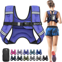 BAGAIL Weighted Vest for Strength Training, Bust Size Adjustable, Convenient Pocket, Iron Sand Weighted Vests, Ideal for Gym Workouts, Yoga Training a