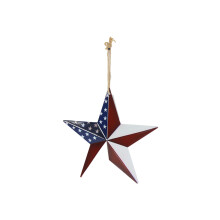 Patriotic Metal Hanging Star Ornament Perfect For Holiday-02