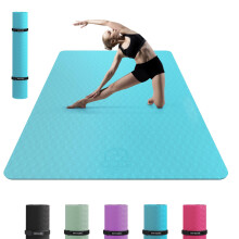 HAPBEAR Large Yoga Mat for Women- 183cm116cm6mm, TPE Non-Slip, Durable, Eco-Friendly, Extra Large Thick Wide Exercise Mat for Pilates,Gym,Workout,Ho