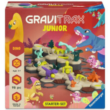 Ravensburger GraviTrax Junior Starter Set - Dino Marble Run, STEM and Construction for Toy Children Age 3 Years and Up 1+ Players