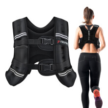 PowerPrime Weighted Vest 5kg for Home Workouts – Neoprene Secure No-Bounce Fit, Adjustable Training Vest for Running & Strength Training