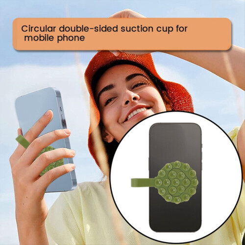 Support de coque de téléphone à ventouse double face, support en silicone C 1