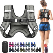 BAGAIL Weighted Vest for Strength Training, Bust Size Adjustable, Convenient Pocket, Iron Sand Weighted Vests, Ideal for Gym Workouts, Yoga Training a