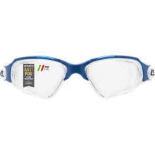 Cressi Clear Eyes Silicone Swimming Goggles - Anti-Fog Lens, UV Protection for Swim - Adjustable Strap for Adult Swim Goggles - Clear/Blue Clear Lens