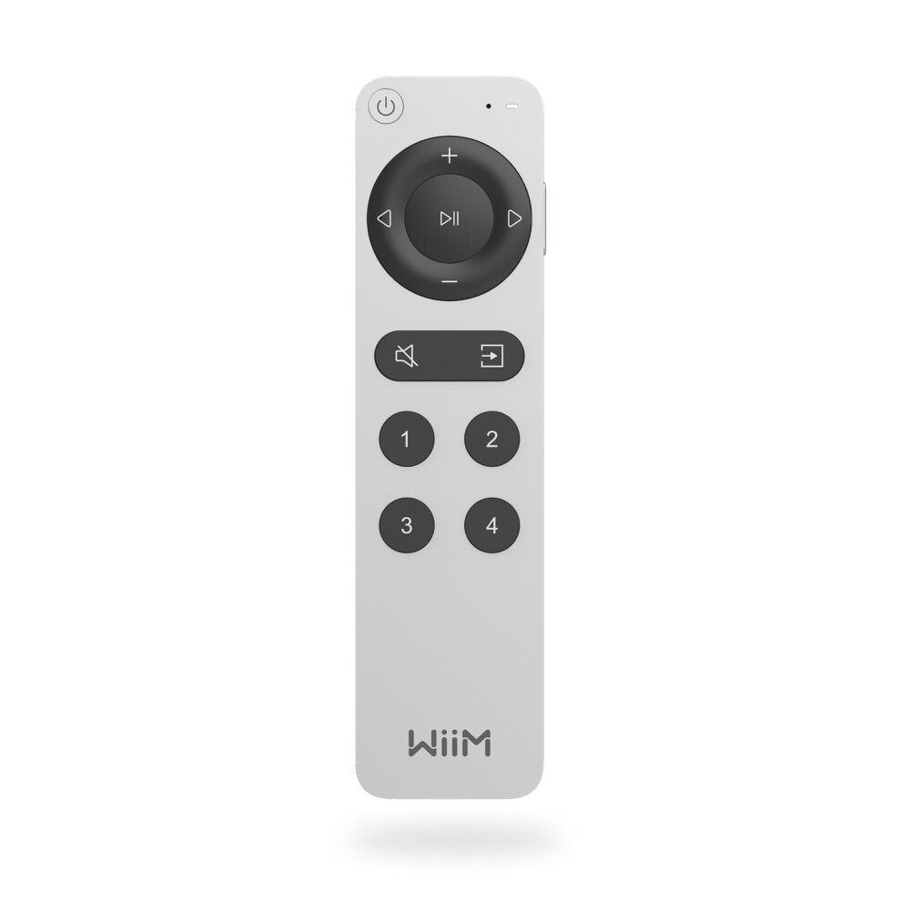 Wiim Voice Remote 2 For Wiim Music Streamers And Amplifiers, Push-To-Talk, 4 Smart Preset Buttons, Rechargeable Battery, Sleek Aluminum Design, 360 B 602581806288