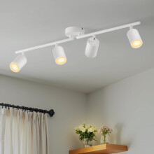LVWIT White Ceiling Light, 4 Way Spotlights,Kitchen Light Fittings,GU10 Kitchen Lights Ceiling,Ceiling Lights Living Room,Hallway Lights,Ceiling Light