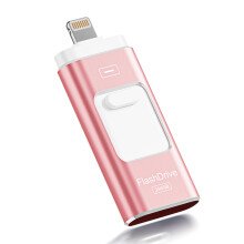 ROSPE USB Stick 256GB for iPhone, MFi Certified Lightning Memory Stick, 3-in-1 Flash Drive for iPhone/iPad/Android/PC, USB 3.0 High-Speed Photostick T