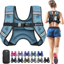 BAGAIL Weighted Vest for Strength Training, Bust Size Adjustable, Convenient Pocket, Iron Sand Weighted Vests, Ideal for Gym Workouts, Yoga Training a