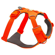 RUFFWEAR Front Range Harness, Reflective Y Medium Dog Harness, Adjustable Comfortable Padded Everyday Dog Walking, No Pull Pet Harnesses, 2 Lead Attac