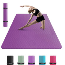 HAPBEAR Large Yoga Mat for Women- 183cm116cm6mm, TPE Non-Slip, Durable, Eco-Friendly, Extra Large Thick Wide Exercise Mat for Pilates,Gym,Workout,Ho