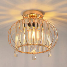 ANWIO Light Shade,Light Fittings Ceilings,Gold Chandelier Lampshade,Ceiling Lights Living Room,Led Kitchen Chandeliers,Hallway Lights Ceiling(E27 Base