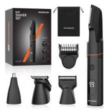 MAXGROOM Manscape 4 in 1 Body Hair Trimmer Men, Electric Razor for Pubic Hair,Ball Trimmer Body Shaver Men's Groomer Kit,Magnetic Blade,IPX6 Waterproo