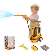 Car Washer Toy Set for Kids - Kids Cleaning Set Car Wash, Kid Pressure Washer with 1700ml Water Tank, Sponge, Water Scraper and Rag, Toy Cleaning Sets