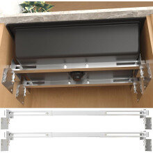 WUDLEP 2PCS Undermount Sink Brackets, 71-100CM Adjustable Sink Support Brackets, Stainless Steel Sink Mounting Fixings, for Heavy Duty Undermount Kitc