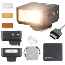 GODOX IT20 F TTL Mini Flash, IT20F Camera Flash with Spreader and Color Filter, Compatible with Fujifilm X100VI XT5 XM5 XT30 II XT50 XS20 XS10 X-E4 X-