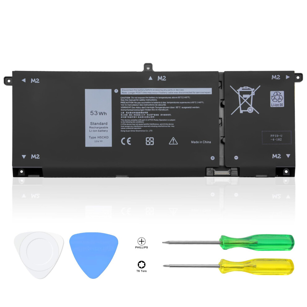 15V 53Wh H5ckd Laptop Battery Compatible With Dell Vostro 5300 5401 5501 5402 5502 Latitude 3120 3410 3510 Inspiron 5300 5401 5408 5501 5508 5400 740 5009350386906