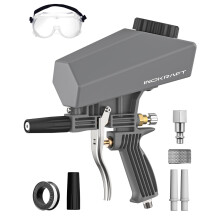 InoKraft Portable Sandblaster Gun Kit for Air Compressor, Mini Sandblaster for Rust & Paint Removal, Compatible with Aluminum Oxide, Sand, Walnut Shel