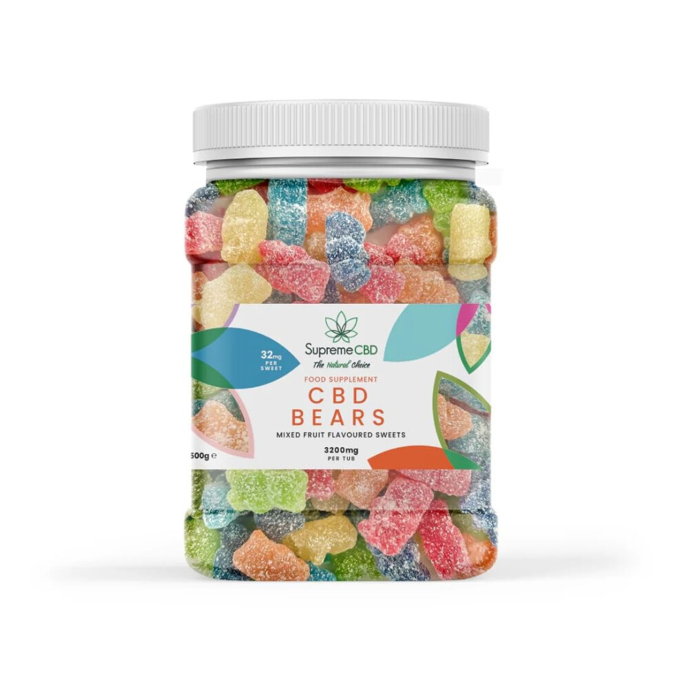 Supreme Cbd , 3200Mg Cbd Gummy Bears, 100 Gummies