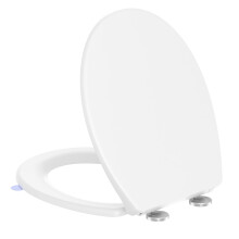 YEAUPE PRO Toilet Seat Soft Close - UF Resin O Shaped White Universal Bathroom Bowl Toulet Seats with Lid Lifter,Quick Release for Easy Cleaning,Loo T