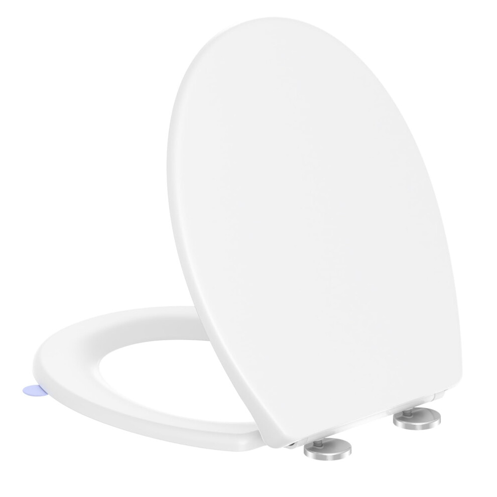 Yeaupe Pro Toilet Seat Soft Close - Uf Resin O Shaped White Universal Bathroom Bowl Toulet Seats With Lid Lifter,Quick Release For Easy Cleaning,Loo T 6974699215905