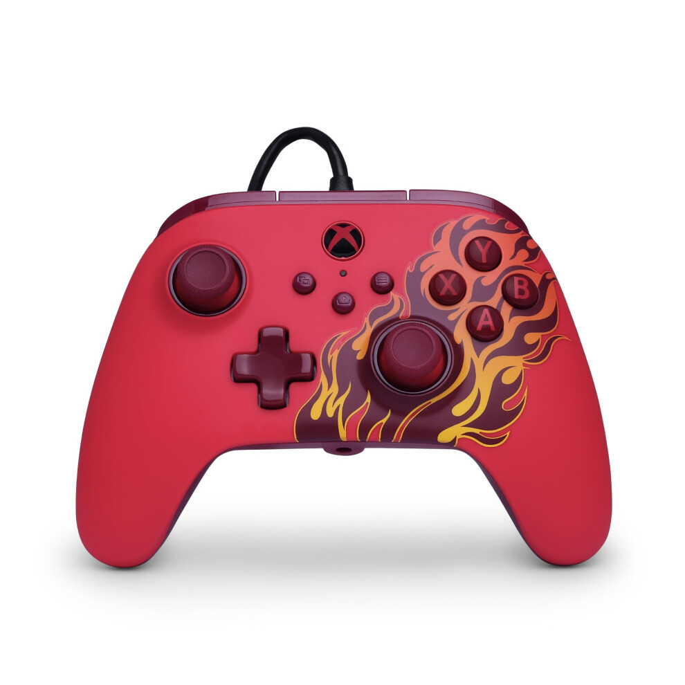 Powera Advantage Wi Controller For Xbox Series X|S - Blaze, Gamepad, Wi Video Game Controller, Gaming Controller, Usb-C, Works With Xbox On Red 5008509423080
