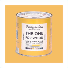 The One for Wood Paint & Primer 1L Yellow No. 1 Candlelight Glow | Semi Matt Finish, Bio-Based & VOC-Free Formula for Wooden Furniture & Surfaces | Du