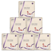 Baby Nappies DRYPER Size 4 (10-15kg), 138 Count, Ultra-Thin Soft Hypoallergenic Nappies for Sensitive Skin, 3D Leak Guards, Wetness Indicator, Day & N