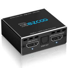 ROFAVEZCO 4K@120Hz HDMI 2.1 eARC Audio Extractor D-olby Atmos Vision VRR ALLM CEC Bypass HDCP2.3 SPDIF Output Plug & Play for Soundbars/Sono-s ARC/eAR