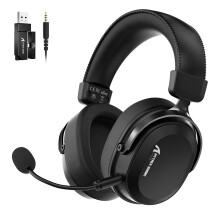 ATTACK SHARK L30PRO Wireless Gaming Headset, 7.1 Surround Sound, EQ Modes, 50mm Drivers, Tri-Mode Connectivity, 1100mAh Battery, Over-Ear Headset with