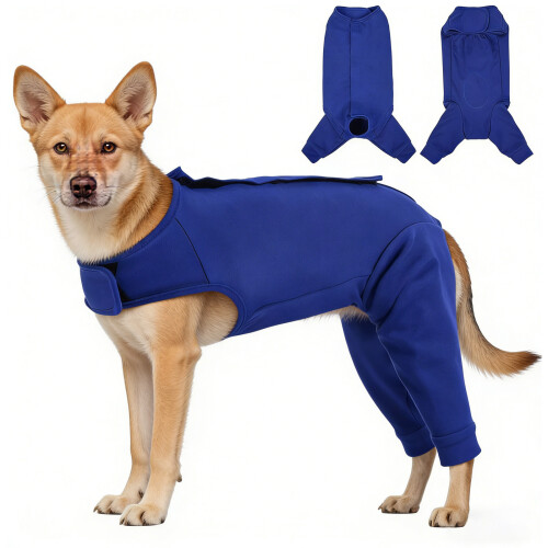 Combinaison de récupération pour chien, pour-S Bleu