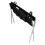 Lit de soins pour animaux de compagnie, Design fendu,-Noir 1