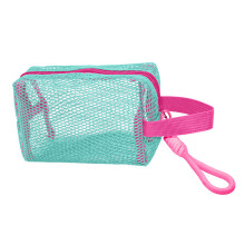 Trousse de toilette en mailles à la mode, trousse de-Vert clair