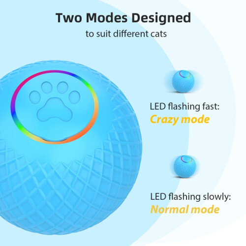C2 Smart Pet Cat Toy Ball, Light-up Yo-Yo, 5.5cm Diameter, Remote Control Version (Green) 1