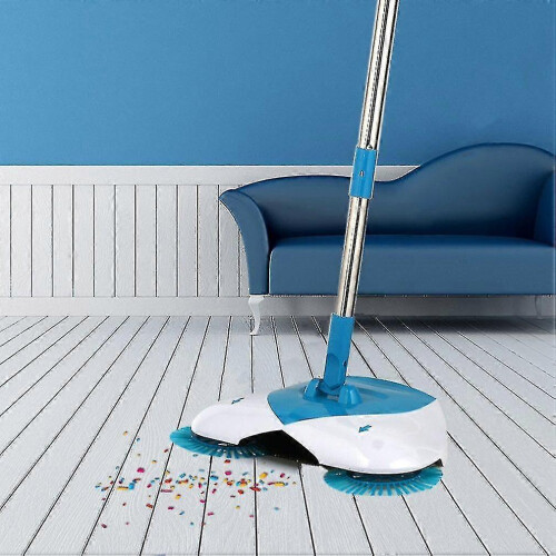 Spin Hand Push Broom Adjustable Convenient Sweeping Supply for Household 1