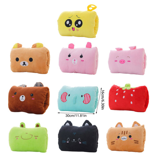 Soft Huggable Pillow with Heating Hand Pocket Cartoon Plush-8 1