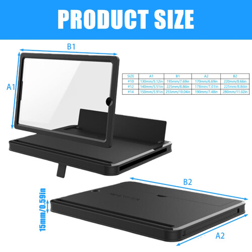 High Definition verstelbare 3D mobiele-Rood 14 inch 1