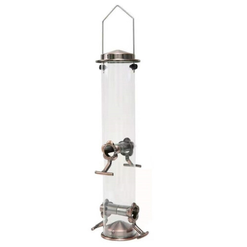 Outdoor Garden Hanging Metal Bird Automatic Feeder 1