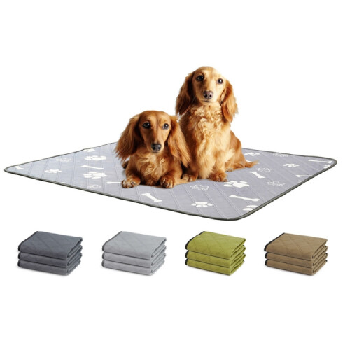 OBL0014 Can Water Wash Dog Urine Pad, Size: L (Bone Pattern) 1