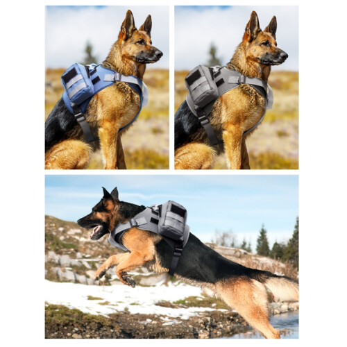 Dog Explosion-Proof Chest-Piercing Backpack with Detachable and Combination Features, Dimensions (Length * Width): M (Gray) 1