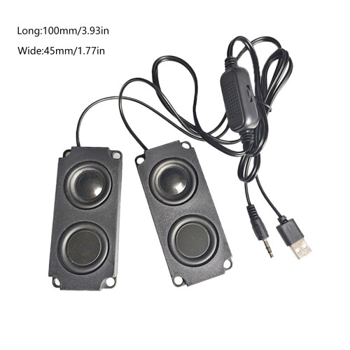 USB 3,5mm Mini Computer Lautsprecher Lautsprecher Tragbare 2