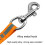 8-meter automatic retractable pet leash, reflective nighttime dog walking leash (orange) 4