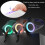 Guinzaglio per cani con luce LED, retrattile automatico, colore: viola, 3 m 2