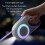 Guinzaglio per cani con luce LED, retrattile automatico, colore: viola, 3 m 4