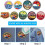 Computer embroidery sea wave sun patch clothing accessories embroidery patch badge accessories patch 4