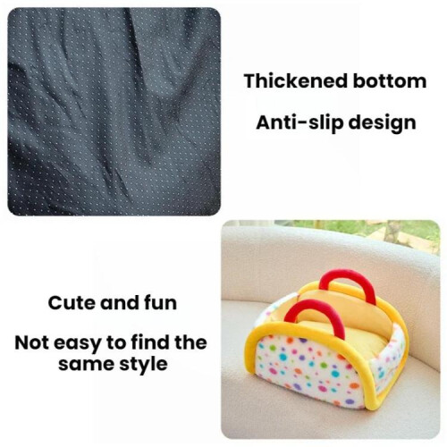 Winter Semi-Enclosed Warm Portable Cat Bed, Size: S 2
