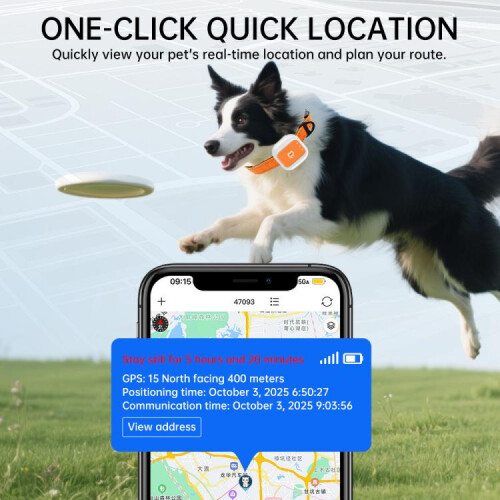 G01 Κολάρο GPS για κατοικίδια με προστασία από την απώλεια βάρους (Πορτοκαλί) 1